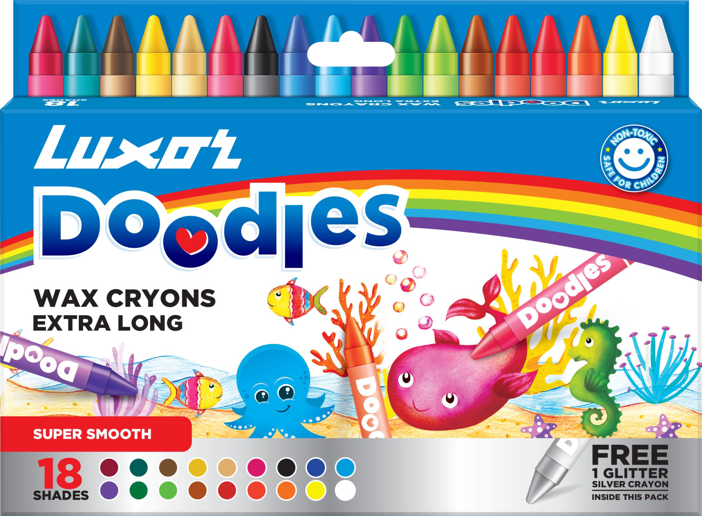 Wax Crayons Extra Long